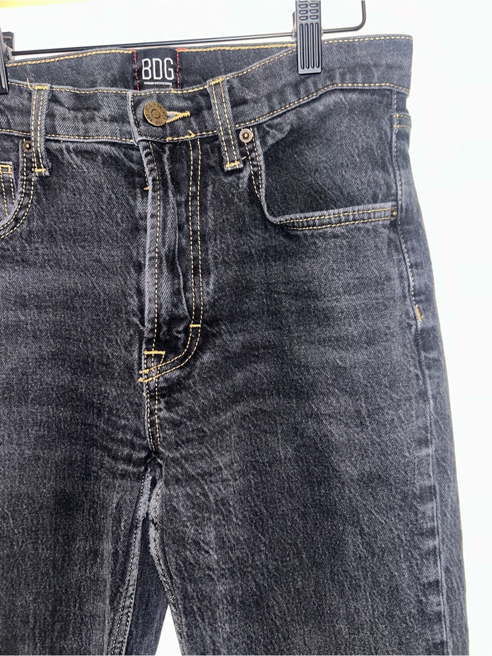 BDG 90's Bootcut Jeans Women's 28 Black Stretch Mid Rise Urban Outfitters - Picture 3 of 6